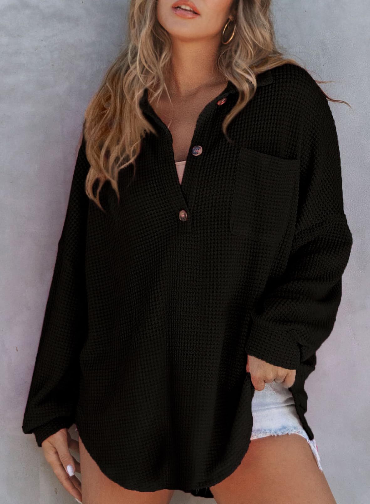 Luisa | Chic Waffle Jacket