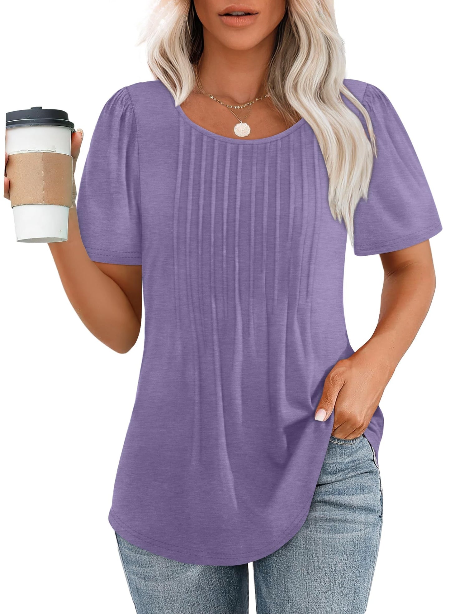 Amelie | Elegant Pleated Top