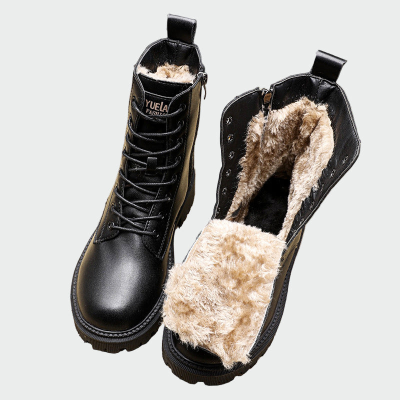 Claire | Winter Leather Ankle Boots