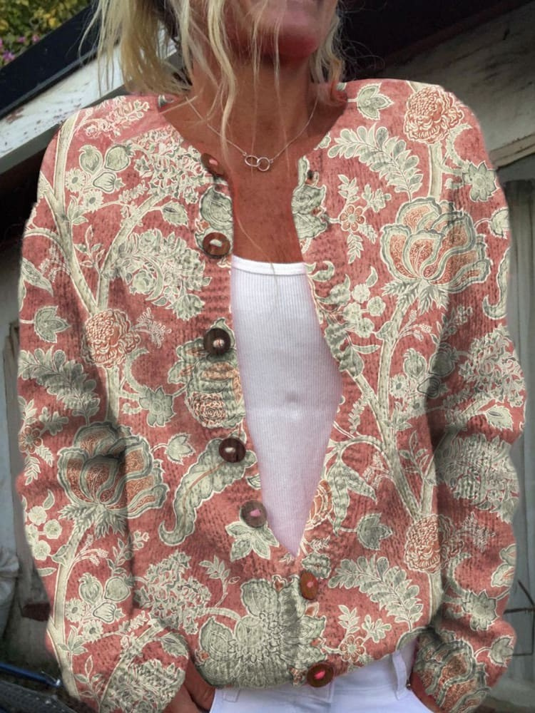 Clara | Vintage Floral Cardigan
