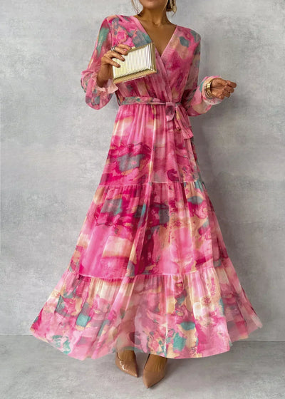 Emily | Feminine Wrap Dress in Bloom