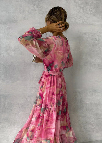 Emily | Feminine Wrap Dress in Bloom