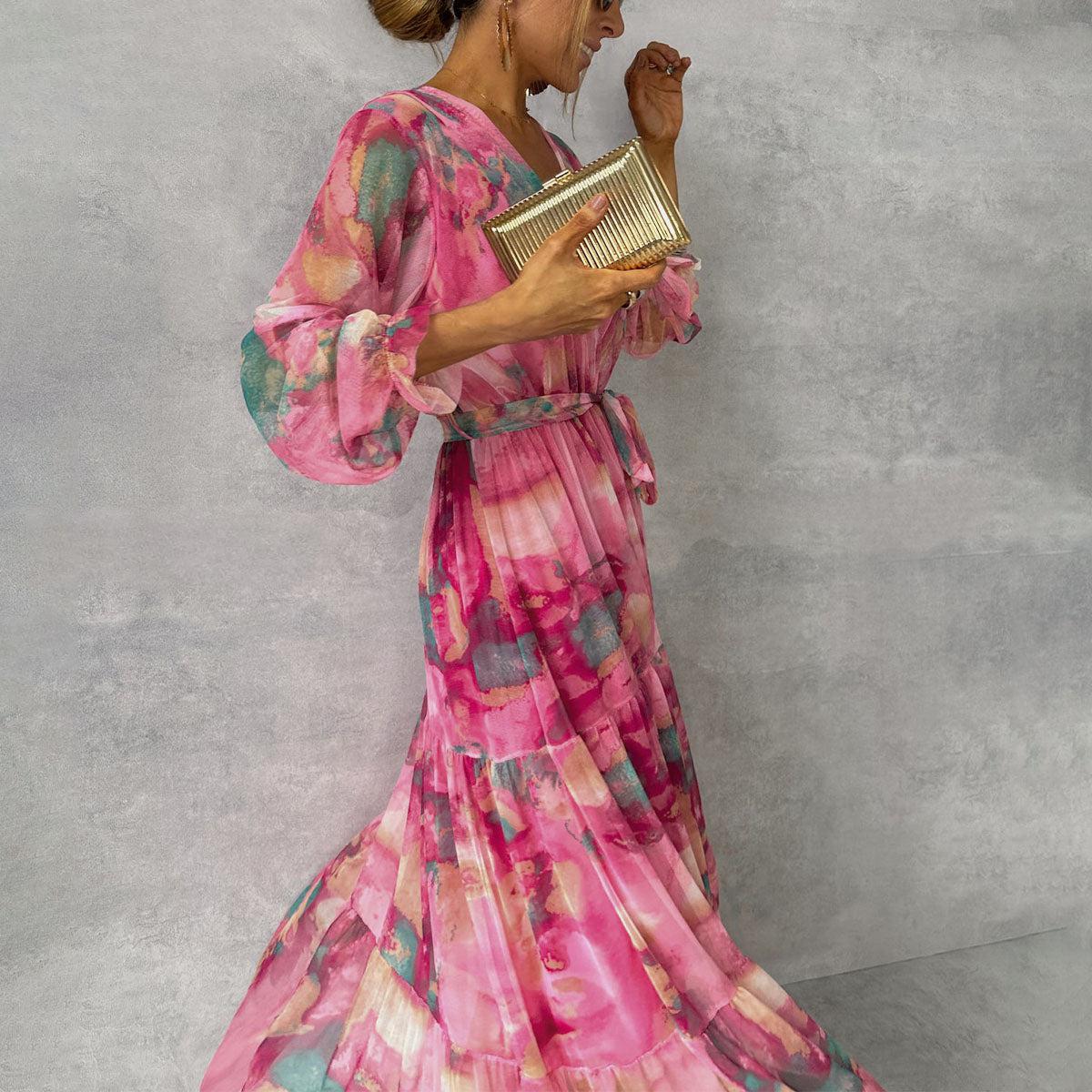 Emily | Feminine Wrap Dress in Bloom
