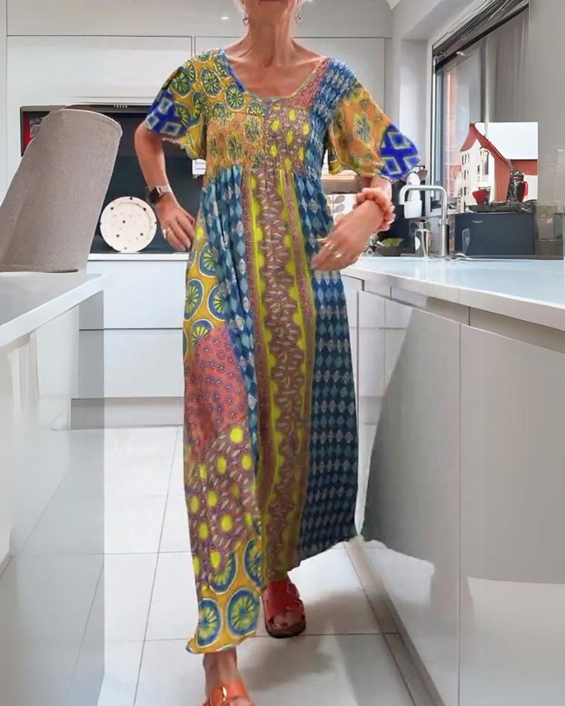 Melania | Colurful Bohemian Dress
