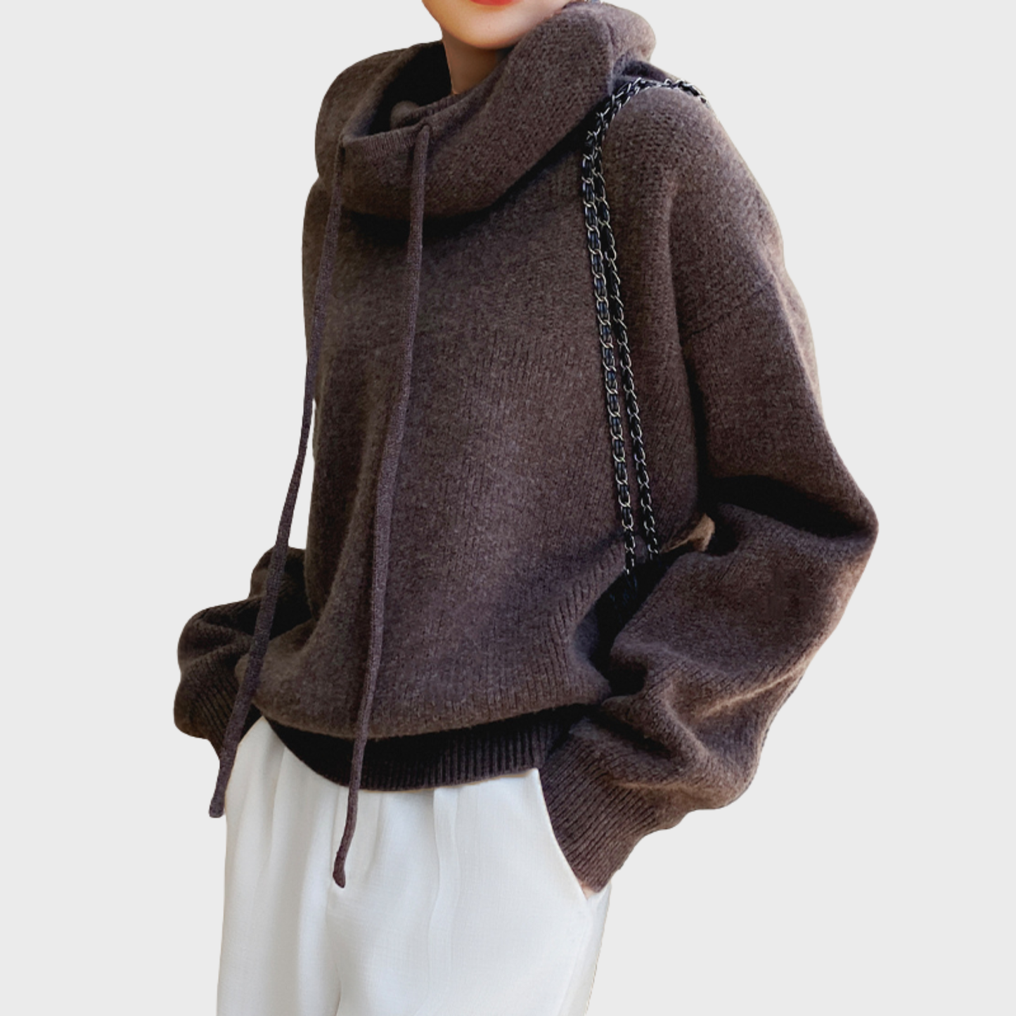 Women's Wool Hoodie | Drawstring