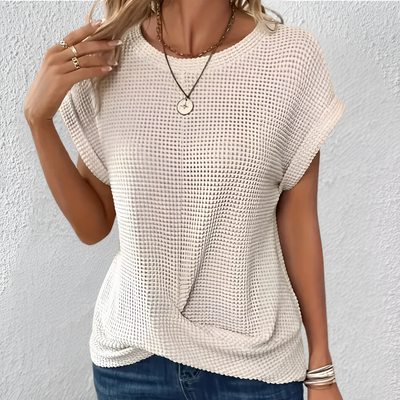 Luna | Flattering Tummy-Control Waffle-Knit Top