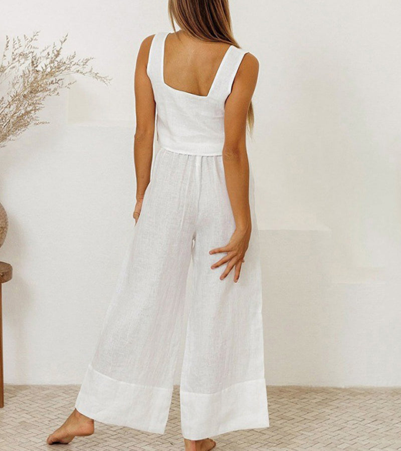Sophie | Stylish Top and Wide-Leg Pants Ensemble
