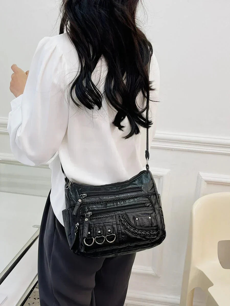 Sophia Retro Elegance | Cozy Zipper Pouch