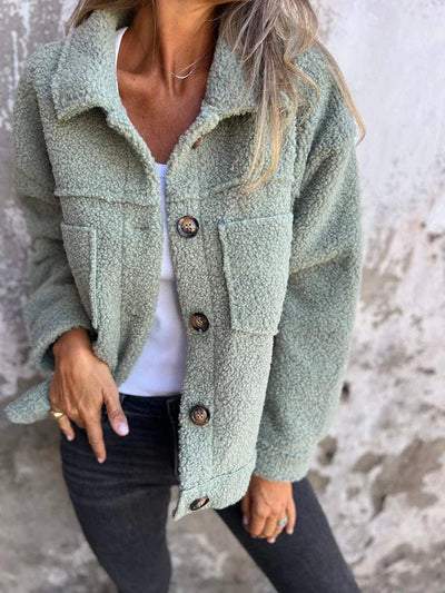 Ella | Chic Wool Blend Jacket with Lapels