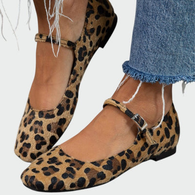 Ella - Leopard Print Mary Jane Shoes
