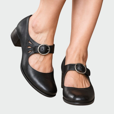 Olivia - Classic Buckle Mary Jane Shoes