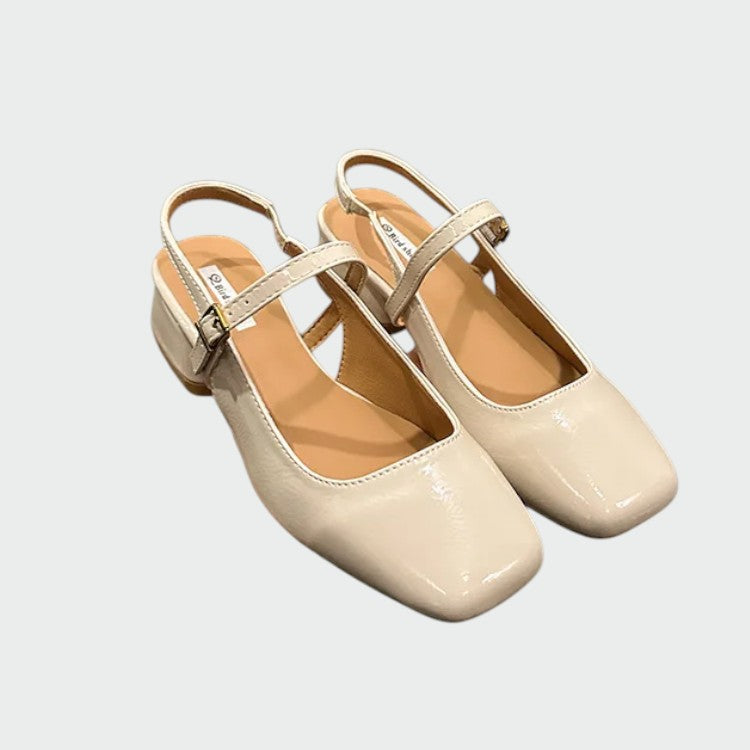 Leona - Square Tip Mary Jane Shoes