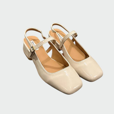 Leona - Square Tip Mary Jane Shoes
