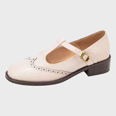 Enora – Elegant Leather Mary Jane Shoes