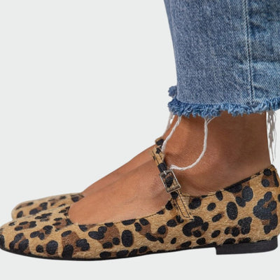 Ella - Leopard Print Mary Jane Shoes