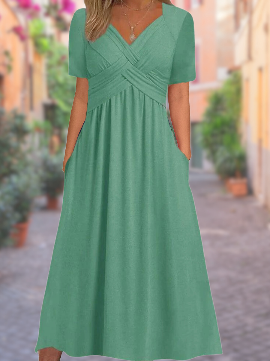 Emma | Stylish V-Neck Dress