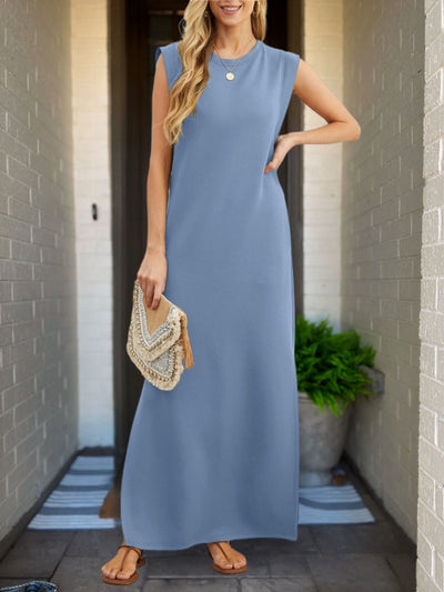 Sophia | Chic Linen Dress with Artisan Touches
