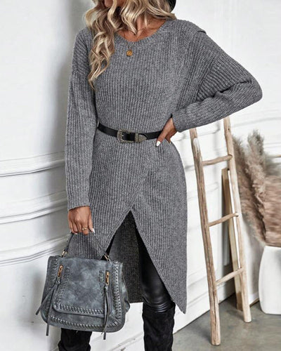 Addison | Cozy Asymmetrical Sweater Dress