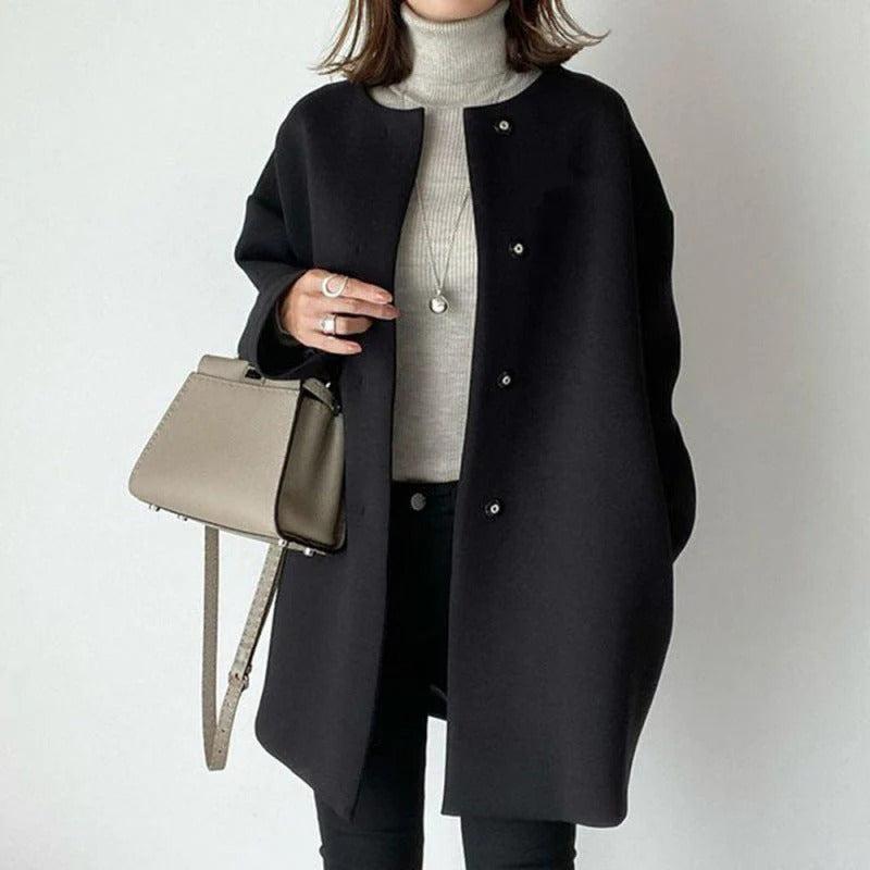 Zoey | Chic and Comfortable Woolen Jacket for Women