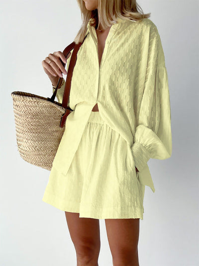 Charlotte | Effortlessly Stylish Breezy Shirt and Shorts Set