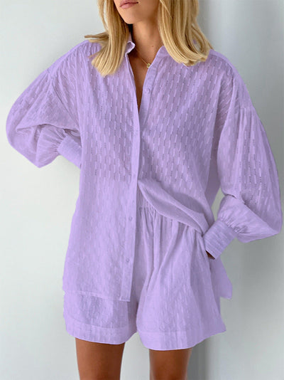 Charlotte | Effortlessly Stylish Breezy Shirt and Shorts Set