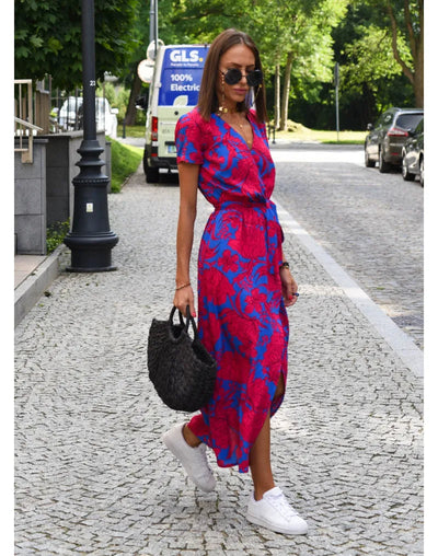 Samantha | Chic Floral Elegance Dress