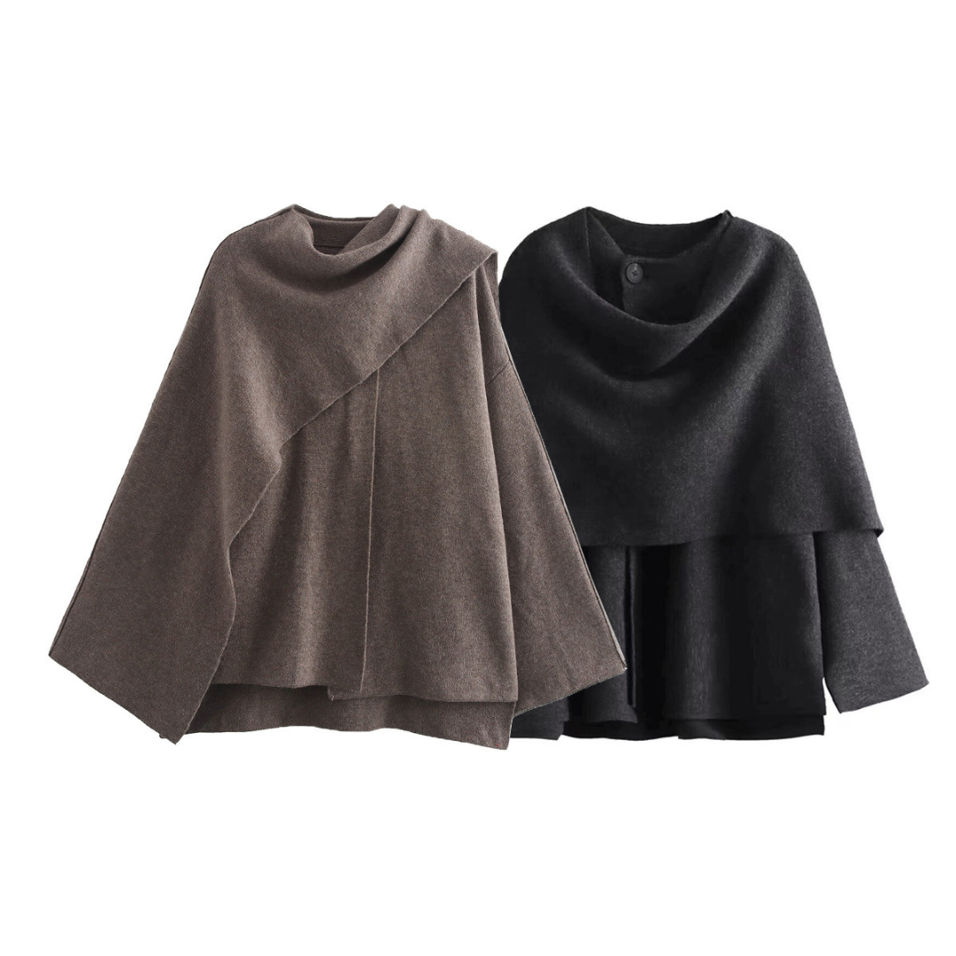 Avery | Elegant Luxe Cape Coat