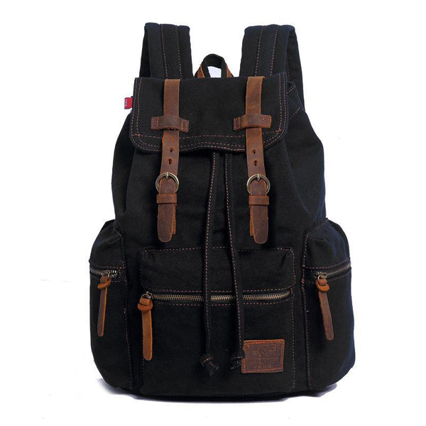 Emily | Retro Multi-Pocket Flap Backpack