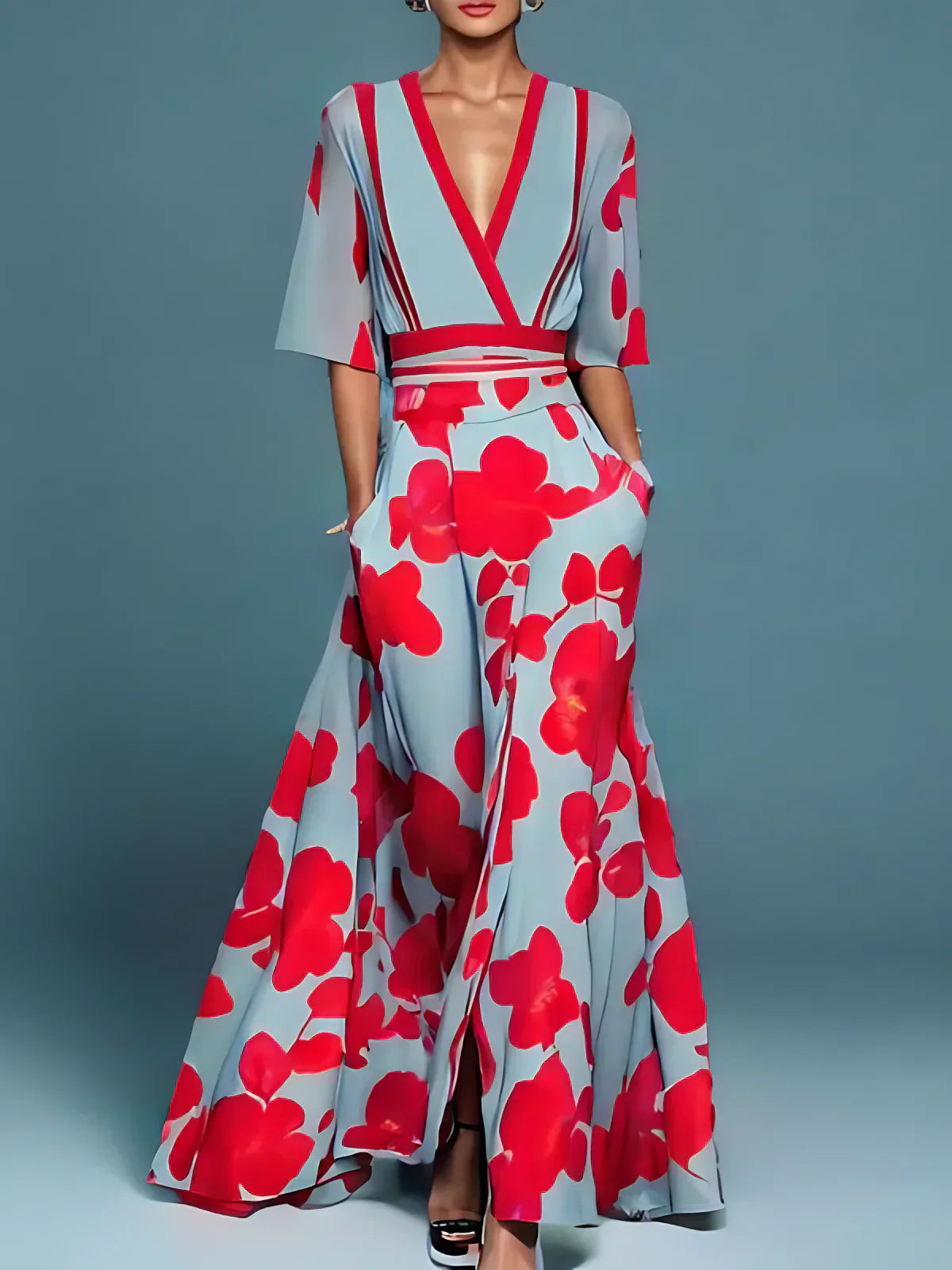 Kali | Milano design Sleeved Dress