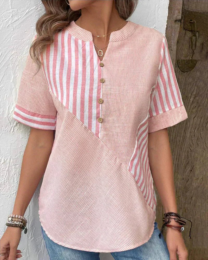 Monroe | Striped Soft Blouse