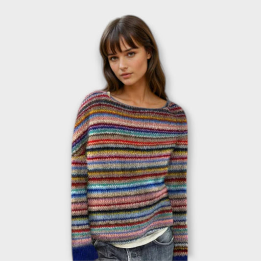 Casual and Comfortable Striped Sweater