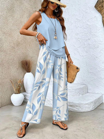 Alba | Stylish Floral Top | Trouser Set