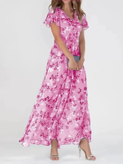 Flora | Glamorous Tummy-Covering Maxi Dress