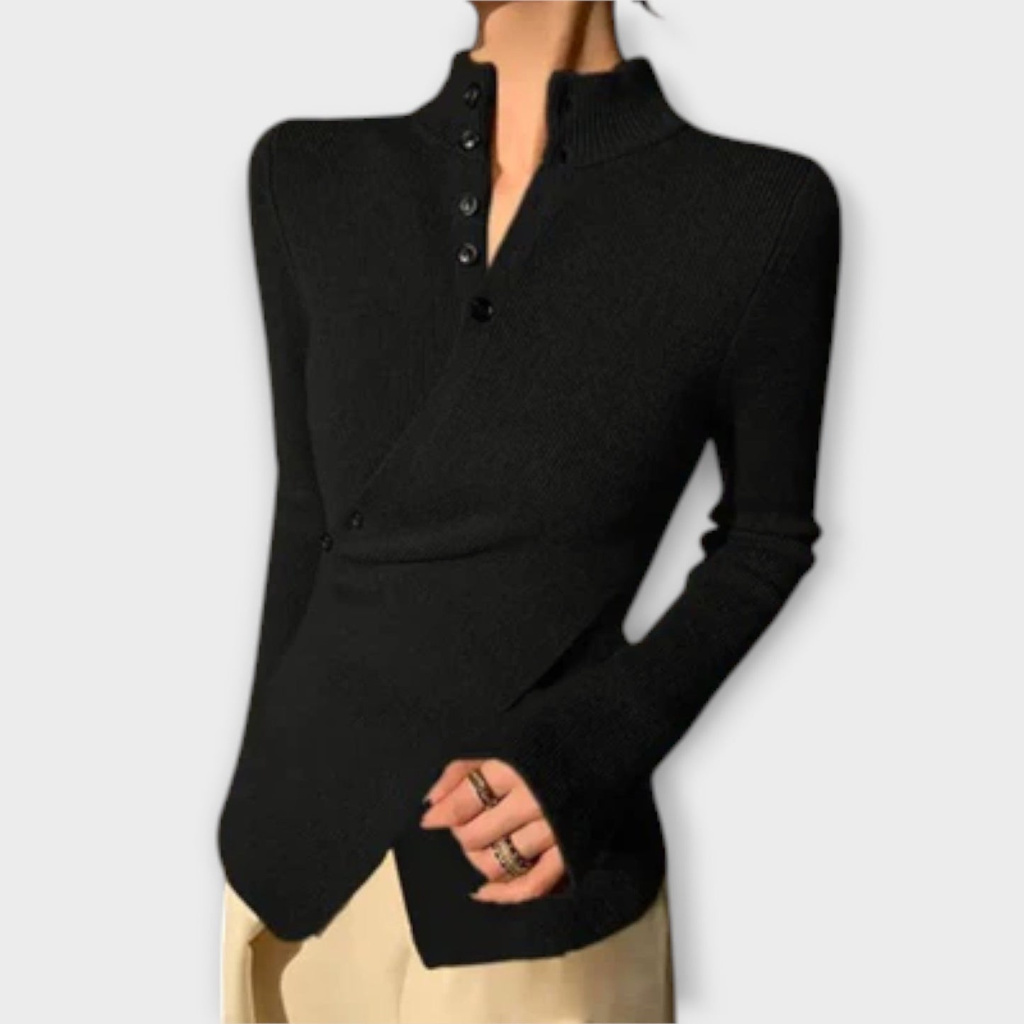 Skylar | Elegant Knitted Cotton Sweater