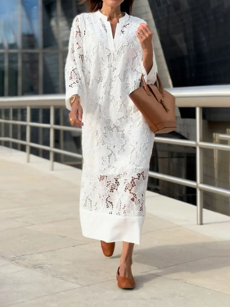 Isabella | Elegant Flowing Lace Dress