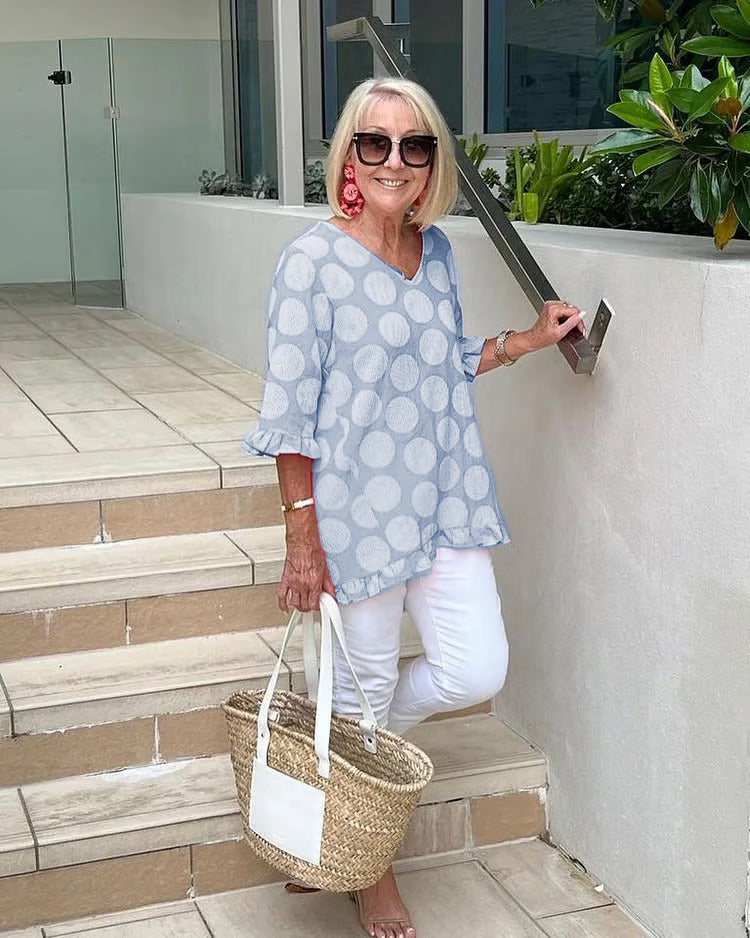 Emily | Chic V-Neck Blouse