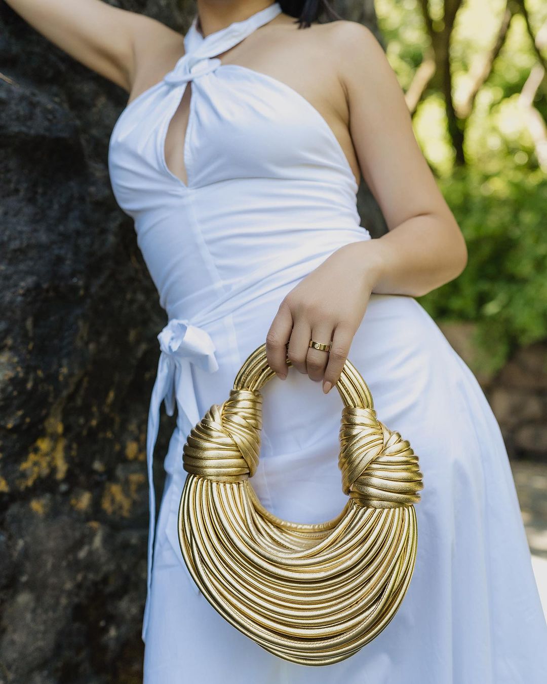 Sophia | Elegant Chic Gold Handbag