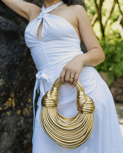 Sophia | Elegant Chic Gold Handbag