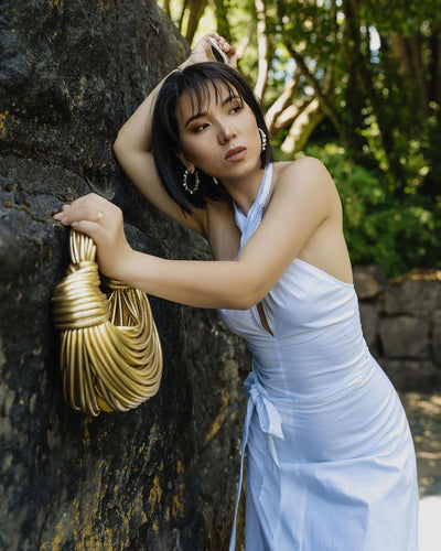 Sophia | Elegant Chic Gold Handbag