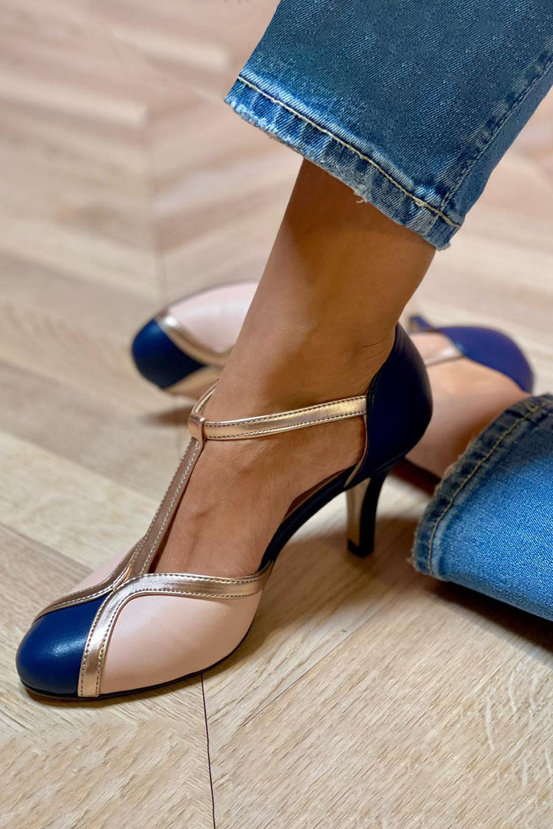 Alessia | Classy T-strap Heel