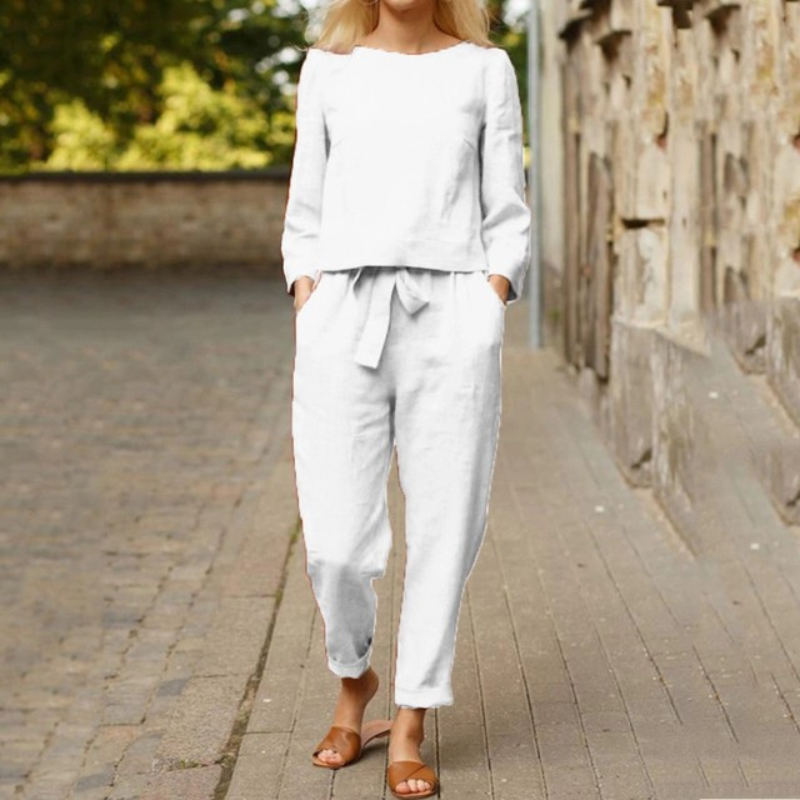 Valentina | Cozy Summer Set with tummy covering blouse