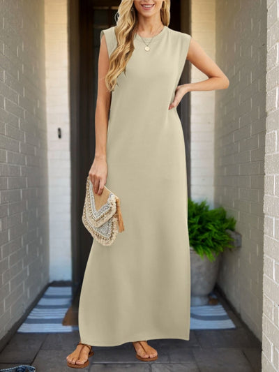 Sophia | Chic Linen Dress with Artisan Touches