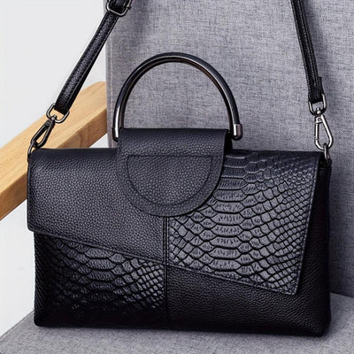Grace Classic | Luxe Croc-Embossed Bag