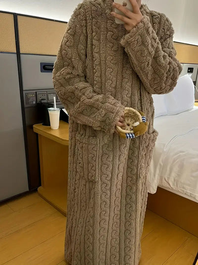 Abigail | Cozy Jacquard Fleece Winter Dress