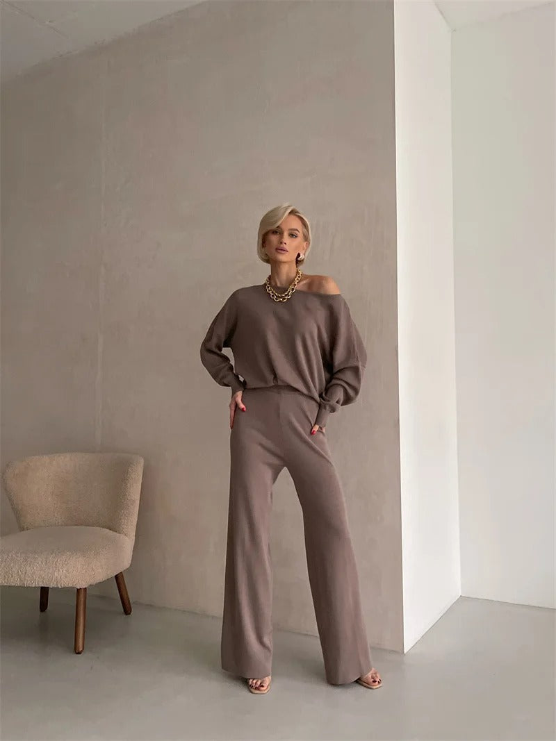 Sophie | Chic Winter Knit Monochrome Set