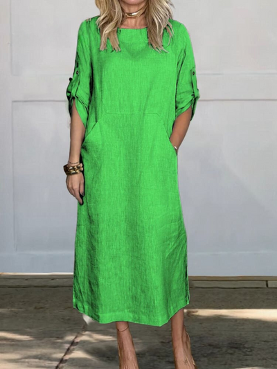 Sophie | Stylish Linen Dress with Pockets