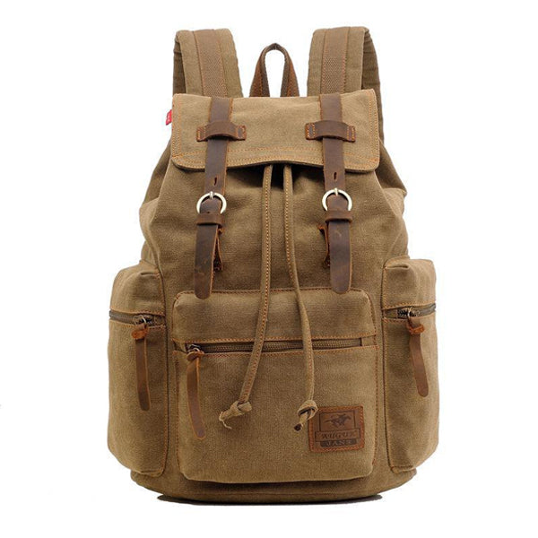 Emily | Retro Multi-Pocket Flap Backpack
