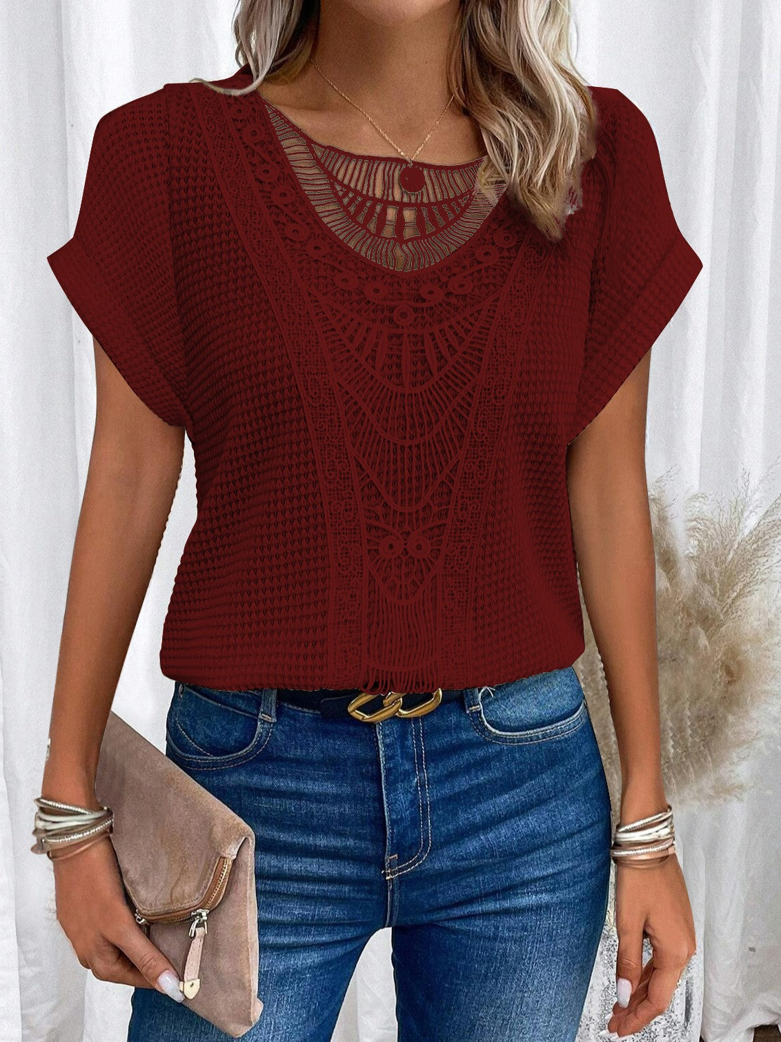Clio | Elegant Knitted Top Featuring Exquisite Details