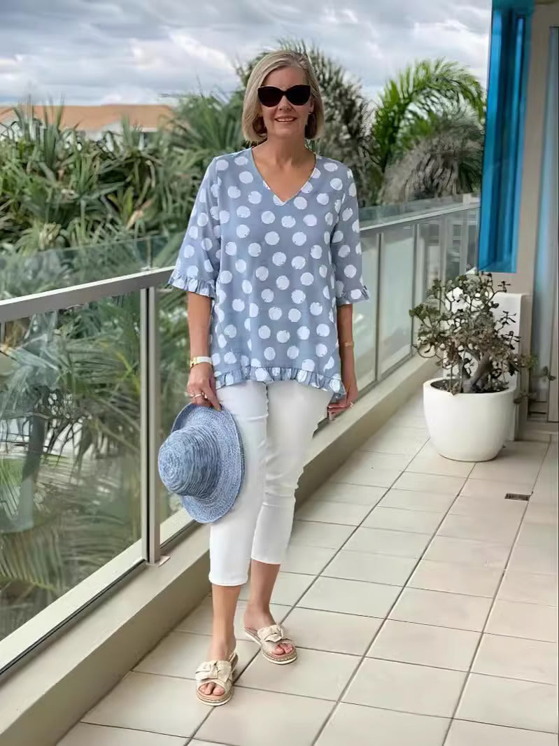 Emily | Chic V-Neck Blouse