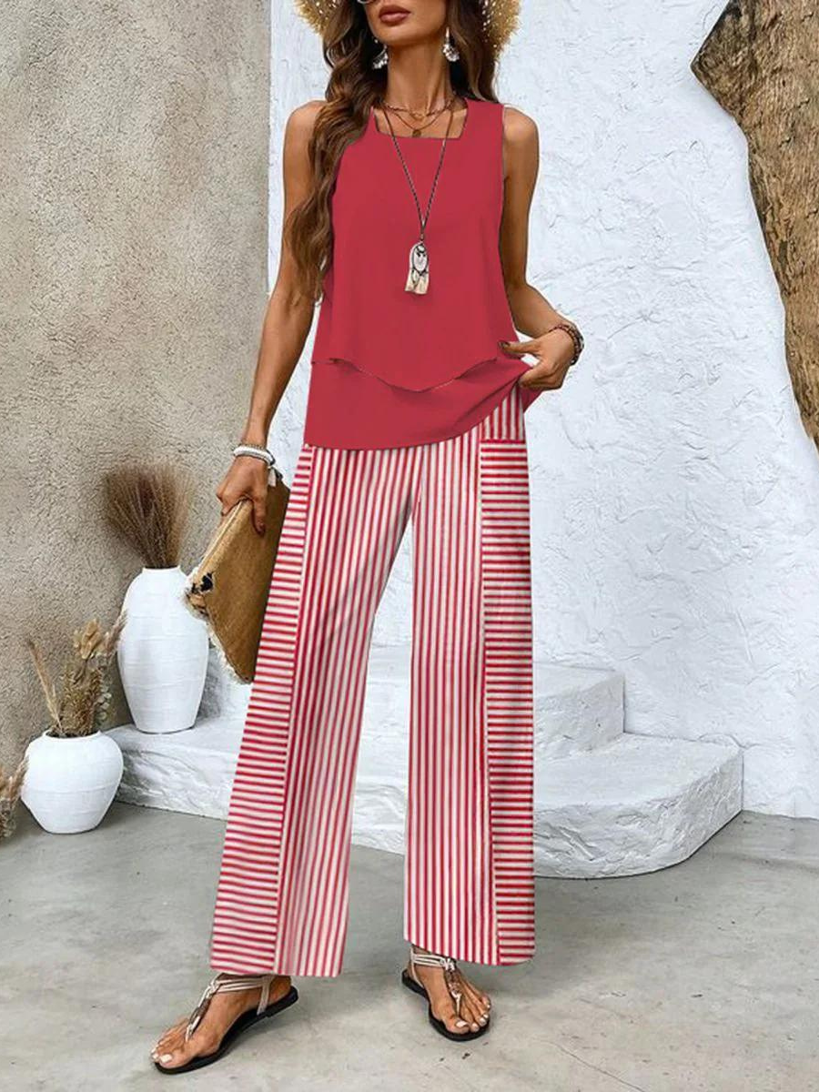 Alba | Stylish Floral Top | Trouser Set